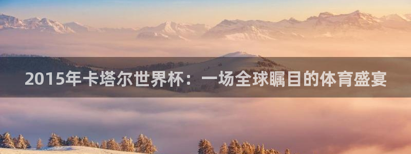 世预赛直播:2015年卡塔尔世界杯:一场全球瞩目的体育盛宴